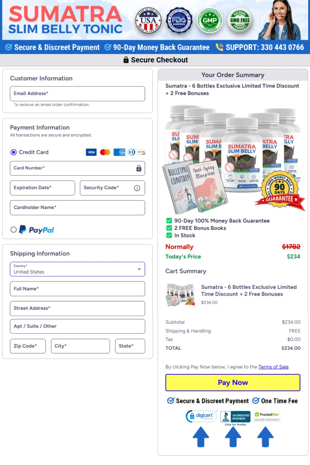 sumatra slim belly tonic order page